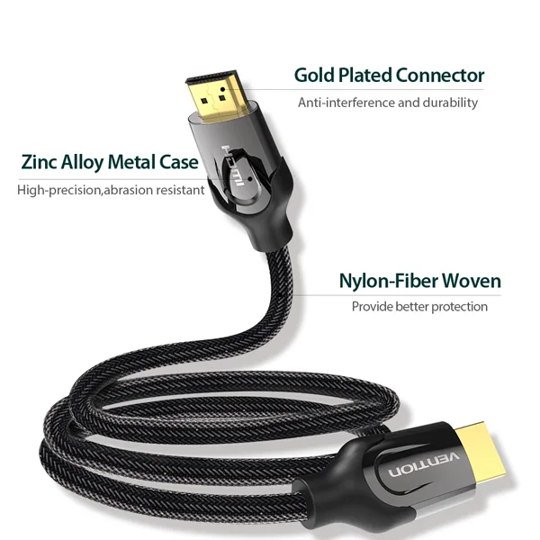 Vention HDMI Cable - 5M, Black view 1