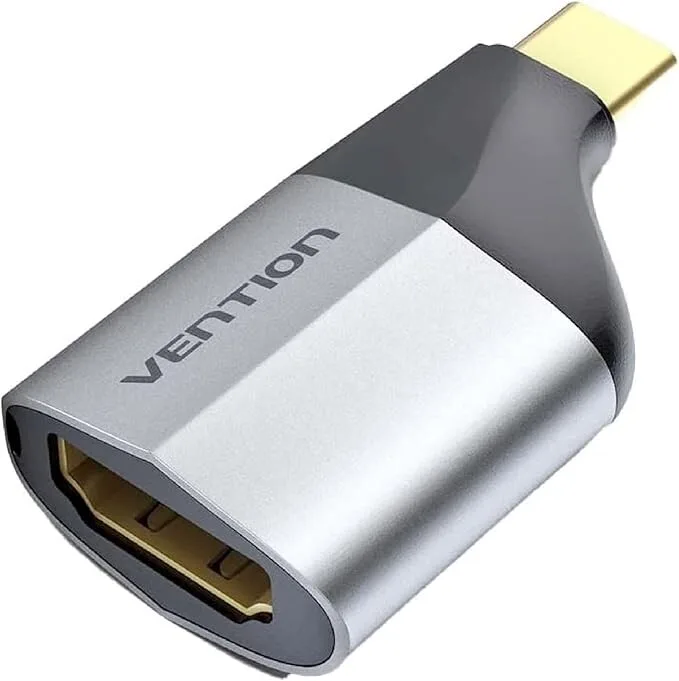 Vention Type-C Male to HDMI Female Adapter - Grey Aluminium Alloy