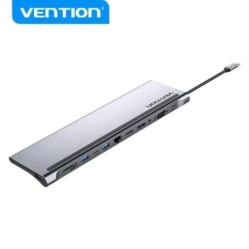 Vention USB-C 12-in-1 Multi-Function Docking Station - 100W view 1