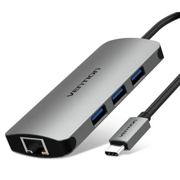 Vention USB-C 4-in-1 Docking Station - HDMI, VGA, USB 3.0, PD